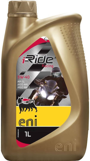 Eni I-Ride Racing Synthetic Motorcycle Oil for Four-Stroke Engines 5W-40 1lt
