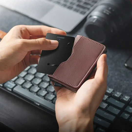 Lamtech LAM981135 Bluetooth Tracker Schwarz Kompatibel mit Apple Find My & Google Find Hub