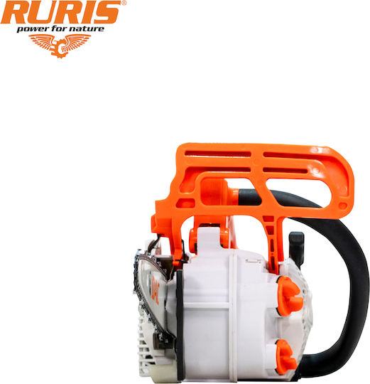 Ruris Dac 205rs – Motoferăstrău Pe Benzină 1.5 Cp 25.4 Cc Lamă De Ghidaj 200 Mm Easy Start Lamă De Carving