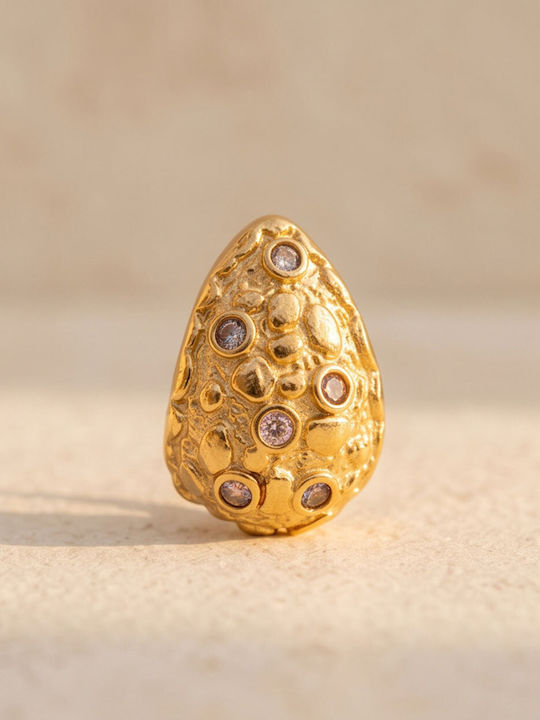 Touch Earrings Made Of Gold Plated Steel 39 017 Gold