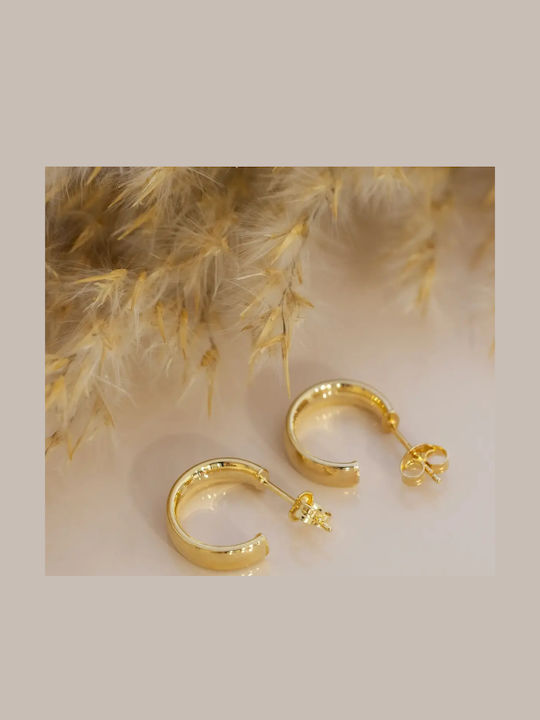 Single Gold Hoop Earring 9K