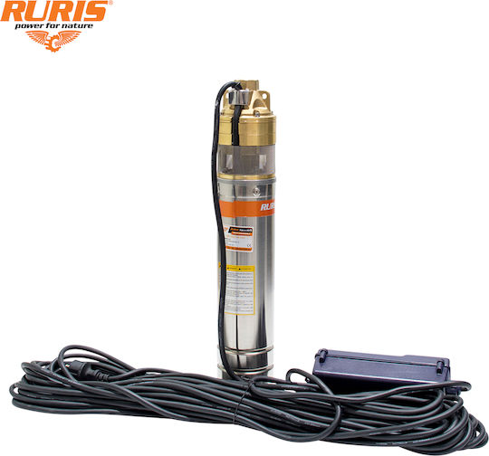Ruris Aqua 105 – 1500 W Pompa de Apă Submersibilă Pentru Foraj Cap De Livrare 140 M Oțel Inoxidabil Cablu 30 M Ip68