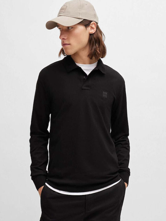 Polo Bluza Cu Mânecă Scurtă Neagră