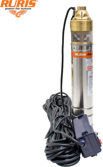 Ruris Aqua 105 – 1500 W Pompa de Apă Submersibilă Pentru Foraj Cap De Livrare 140 M Oțel Inoxidabil Cablu 30 M Ip68
