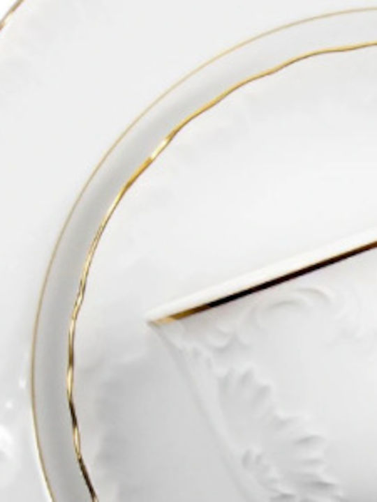 Gold Porcelain Dinnerware Set 40pcs
