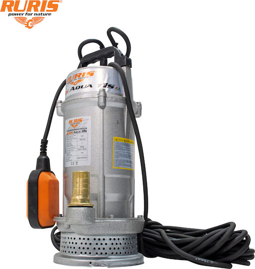Ruris Aqua 11s – Pompa De Apă Submersibilă Pentru Apă Curată 550 W Înălțime De Refulare 25 M Debit 3.6 M³/h Comutator Plutitor