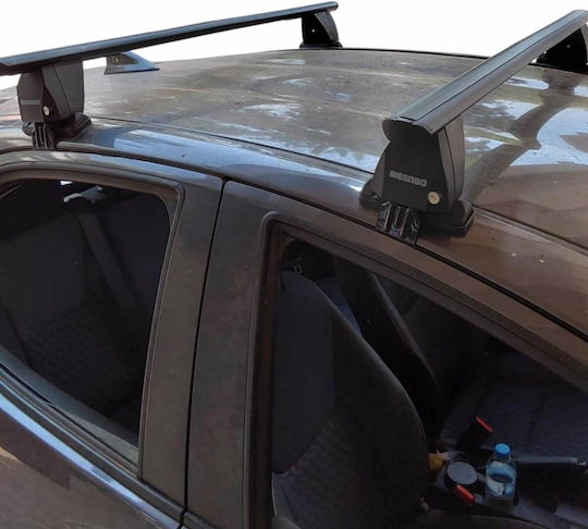 Menabo Car Roof Bars Aluminum Black Roof Box Locks Toyota Yaris 5D 2020> 2 Pieces Mb.tyaris.41