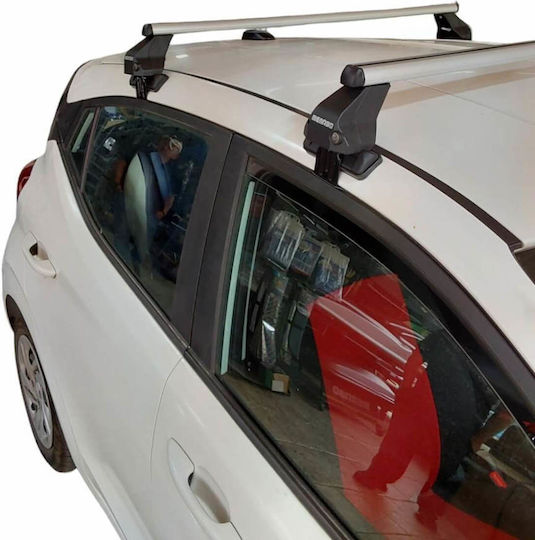 Menabo Car Roof Bars Roof Box Omega Aluminum Locks Hyundai I10 5D 2 Pieces Mb.hi10.03