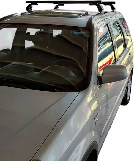 Hermes Car Roof Bars Aluminum Black Set with Roof Rack Legs and Lock Honda CR-V 2002-2006 2 Pieces
