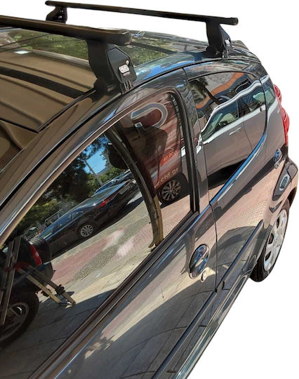 Menabo Car Roof Bars Roof Rack Menabo Tema– Iron – Locks Peugeot 107 5D 2005-2014 2 Pieces Mb.peugeot107.01