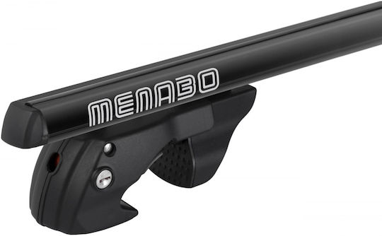 Menabo Menabo Aluminum Car Roof Bars Sherman Black 120 Cm Black Color Lexus Rx Al10 5 Doors 2009>2011 Raised Rails Parallel Bars Set 2 Pieces 12280/mb Mp.12280/mb-155