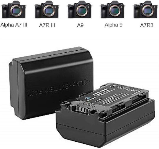 Încărcător de baterii Set 2 Np-fz100 Batteries Compatibil cu Sony