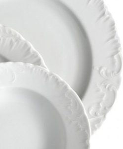 Emfasi White Porcelain Dinnerware Set 44pcs