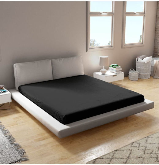 SteweHome Υπέρδιπλο 160x200εκ. με Λάστιχο Μαύρο