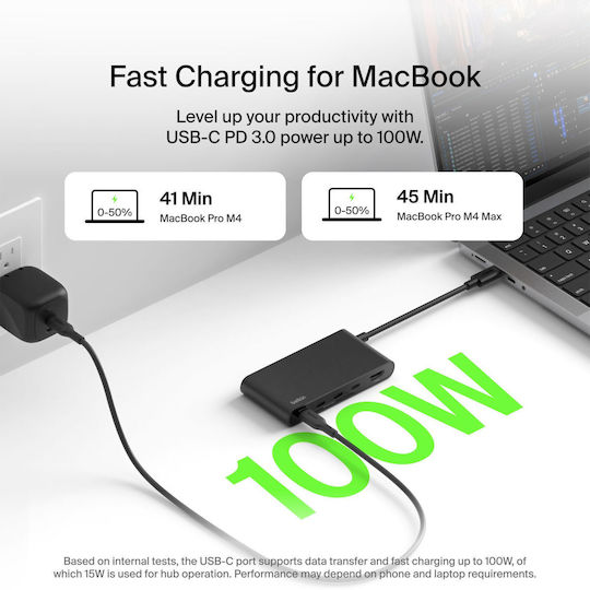 Belkin Connect USB-C Docking Station with HDMI 4K PD Grey