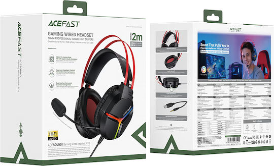 Acefast H16 On Ear Gaming Headset with 3.5mm / USB Connection