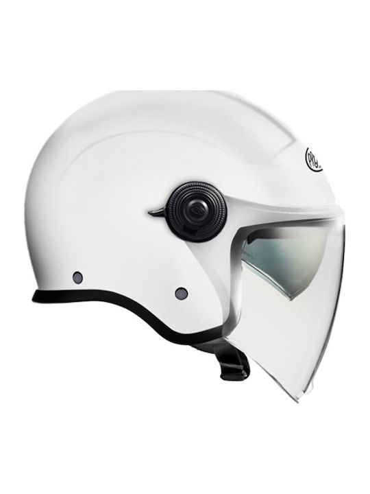 Premier CITY FLY EVO White Motorcycle Helmet Jet ECE 22.06 1400gr