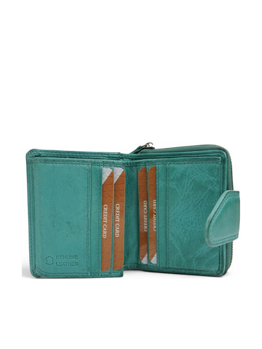 Small Leather Women's Wallet Green