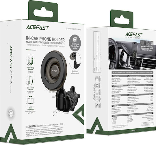 Acefast Car Mobile Mount 4.7" - 6.9" with Magnet Black