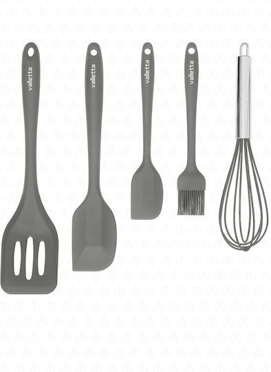 SteweHome Seturi De Ustensile De Gătit Din Silicon 5 Bucăți Roșii SteweHome Seturi De Ustensile De Gătit Din Silicon 5 Bucăți Roșii