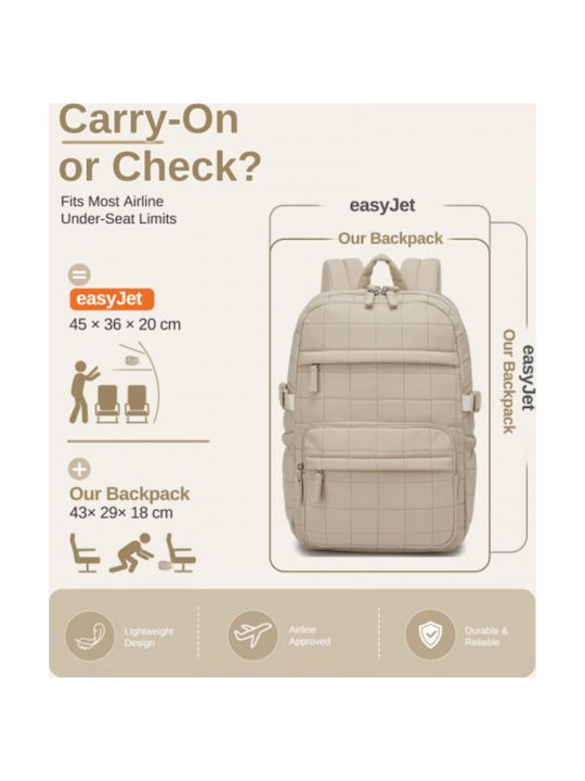 Miss Lulu Backpack Beige