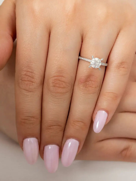 Inel Din Aur 14K Cu Diamant