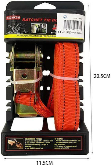 Curea pentru încărcături Curele de fixare a încărcăturii 2.5cm*5m Ratchet Tie