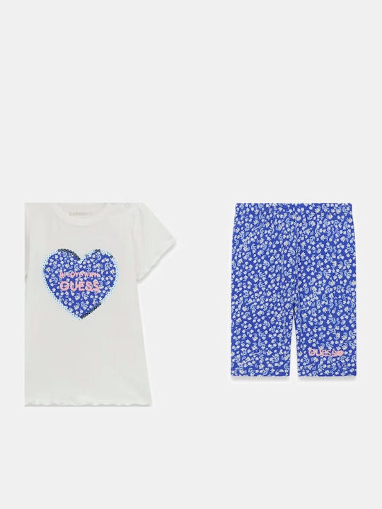 Kids Set with Leggings Summer 2 Pieces White