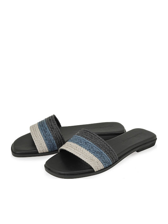 Damen Flache Sandalen Schwarz