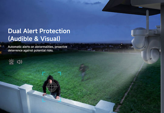 Vstarcam AG623FR IP Quad Surveillance Camera 4G Full HD+ 3MP Waterproof Battery with Two-Way Communication and 4mm Lens