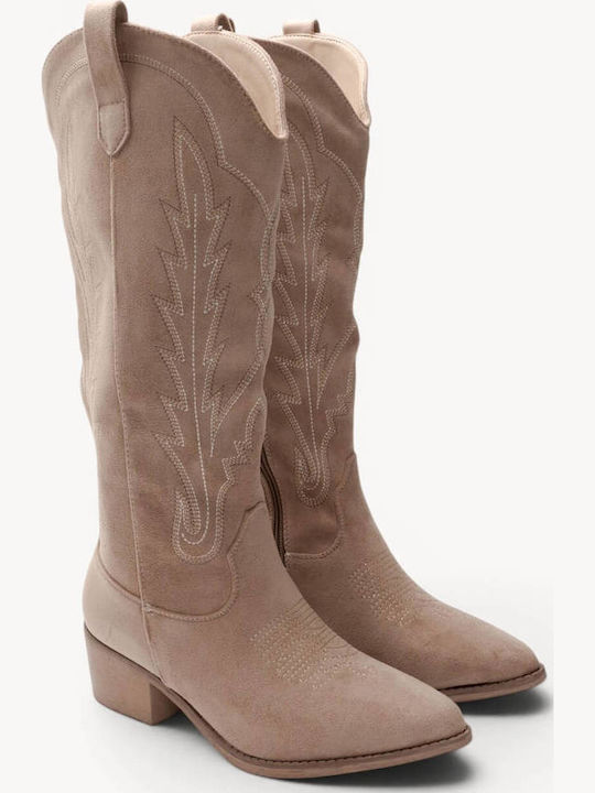 Ligglo Suede Γυναικείες Μπότες Cowboy