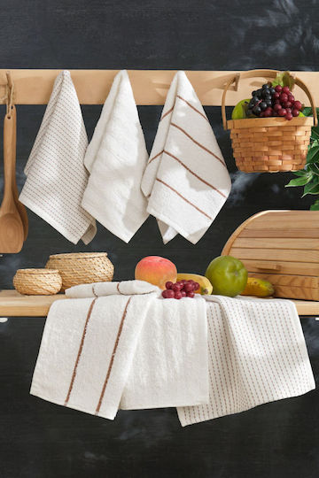 SteweHome Prosop De Bucătărie Din 100% Bumbac În Culoare Gri 30x50cm 6 Bucăți