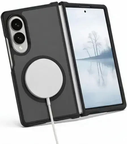 Tech-Protect Back Cover Silicone / Plastic Black (Galaxy Z Fold8)