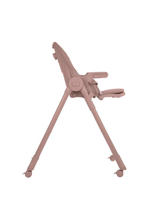 Kikka Boo Pastello Baby Highchair with Adjustable Height Pink