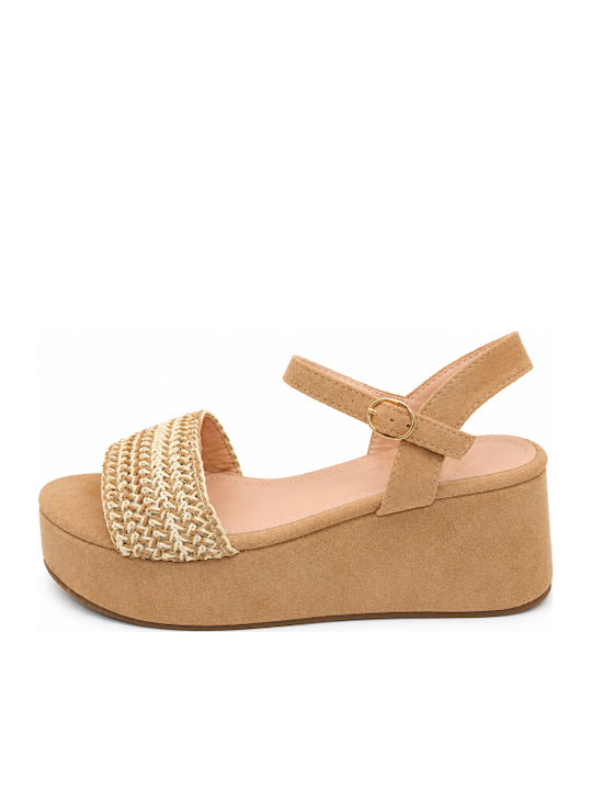 Summer Women's Beige Platforms SI-6973-26PL-BEIGE