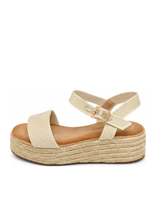 Summer Women's Gold Platforms SI-5989-26FL-Gold
