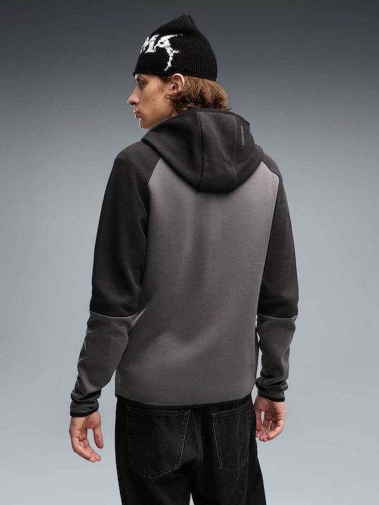 PUMA Hooded Cardigan Dk Grey