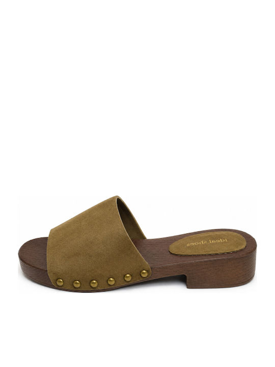 Flat Mules In Green Colour SI-3273-26ML-PRAS