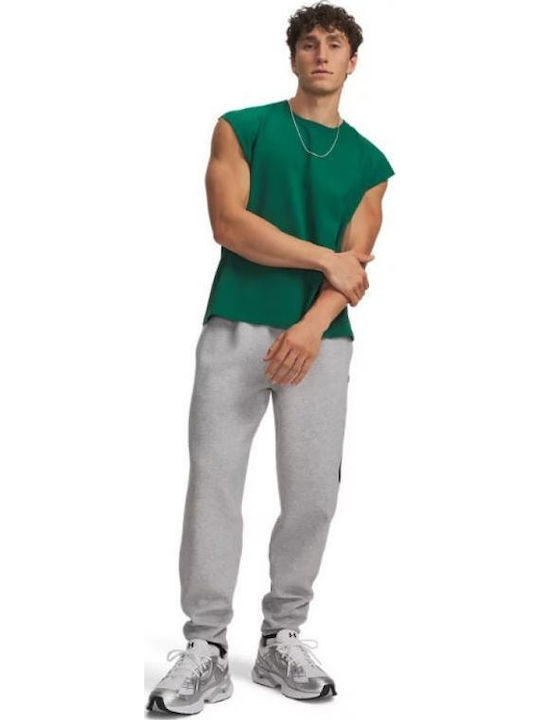 Ua M Unstoppable Sweatpants with Elastic Grey