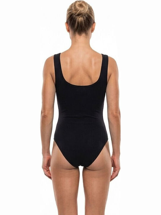 Women's Bodysuit Wide Strap Black 1115may