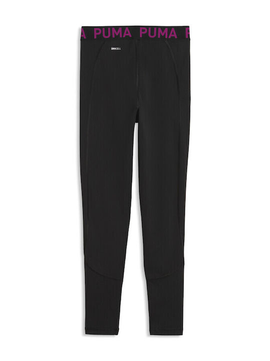 Kinderleggings Sport Lang Schwarz Strong