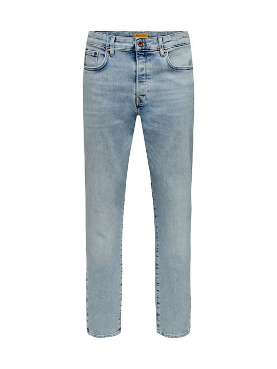 Men's Jeans Pants with Relaxed Fit Blue