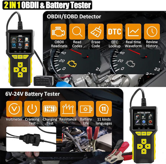 Tester auto OBD 2 cu Cablu