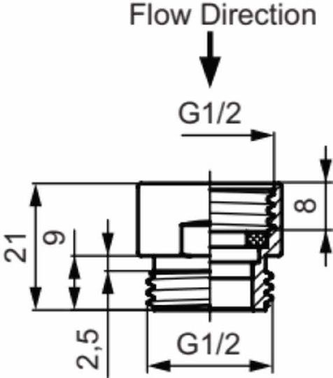 Ideal Standard Намалител на налягането на тръба