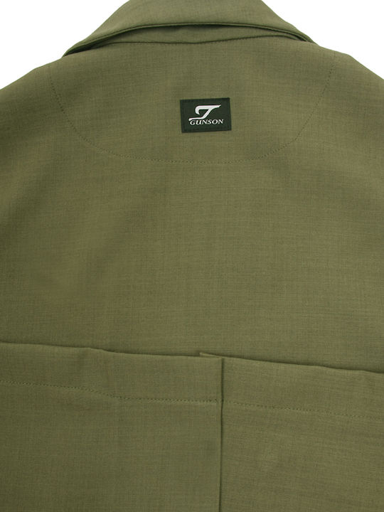 Kurzärmeliges Herrenhemd Khaki