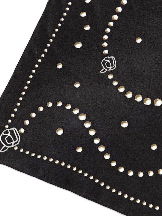 Karl Lagerfeld Women's Silk Shawl Black