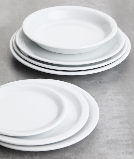 Ionia Symposio Shallow Porcelain Plate with a Diameter of 24cm