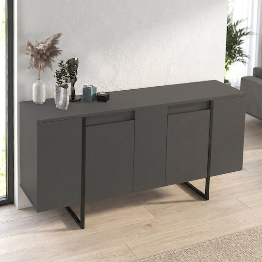 Orontes Sideboard from Wood & Metal Anthracite 160x35.2x80cm