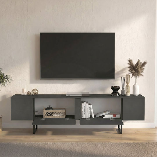 Orontes Επιδαπέδιο Ανθρακί 180x29.6x50εκ. Orontes Επιδαπέδιο Ανθρακί 180x29.6x50εκ.
