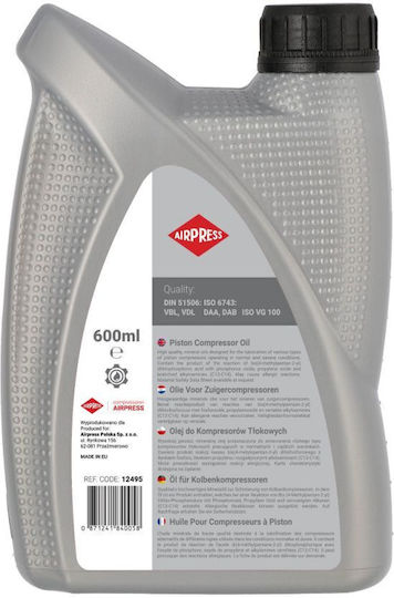 Airpress 12495 Λιπαντικό 0.6lt